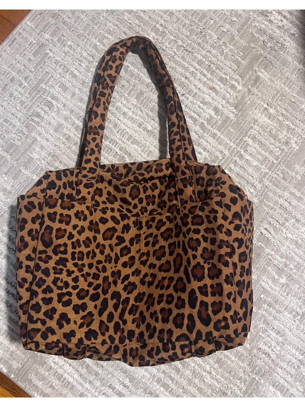 Leopard Print Baggu Small cloud carry-on
